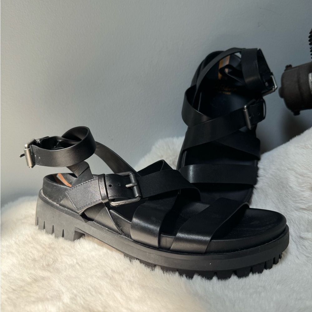 Sam Edelman Black Strappy Sandals